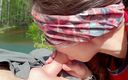 Thelazycouple: Real Amateur Outdoor Blowjob - Oral Creampie in the Forest