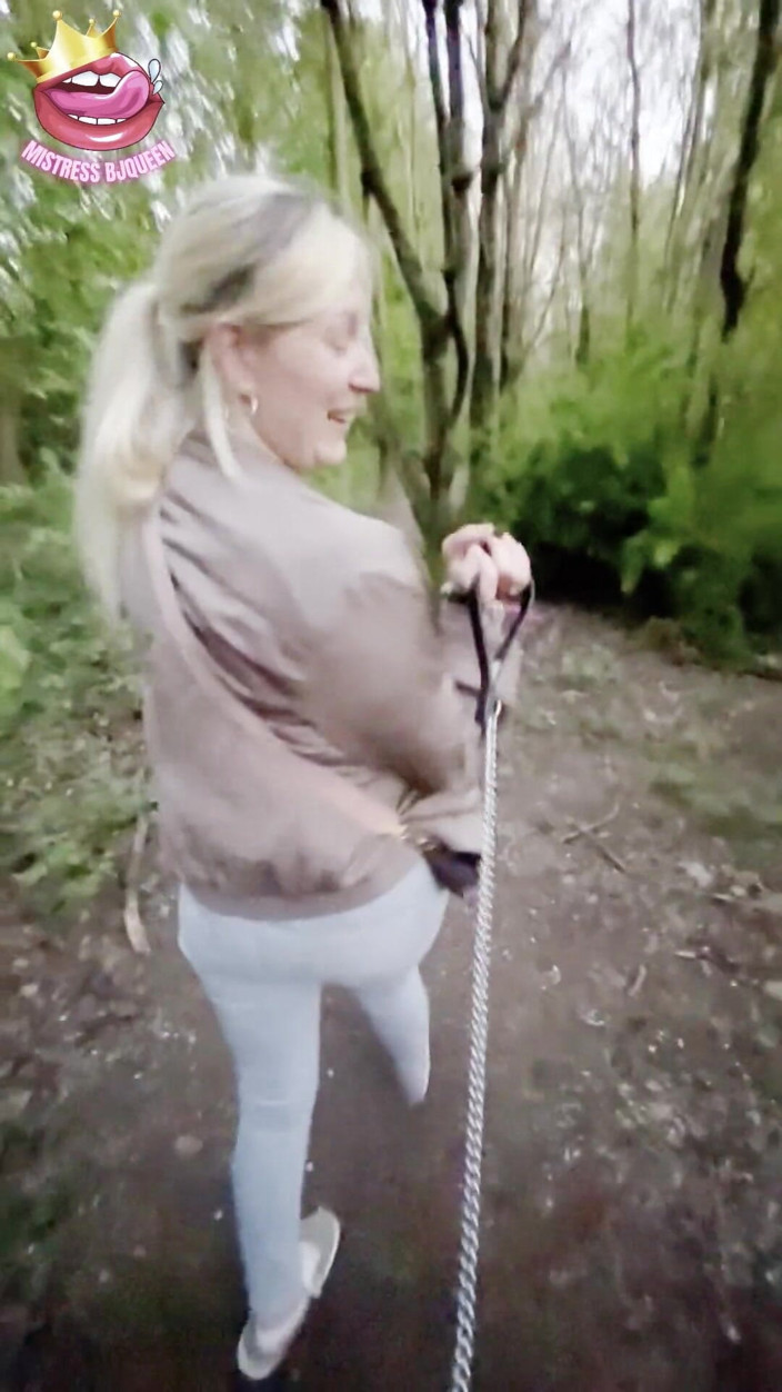 Mistress_BJQueen: Upokarzająca czystość Chodzić po smyczy przymocowanej do jego zamkniętego kutasa