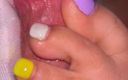 Latina malas nail house: Ongles verts taquinage et branlette edging