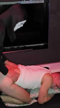 A Bare Halloween Surprise Fuck for a Cute Bottom Gay Boy