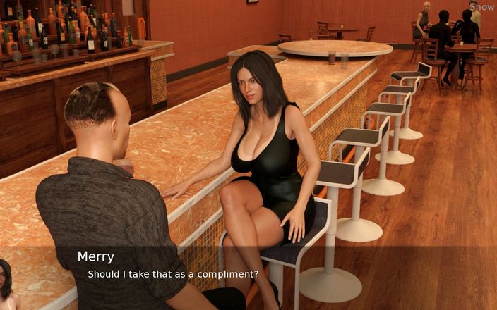 Porny Games: Proyecto esposa caliente - saliendo al pub (43)