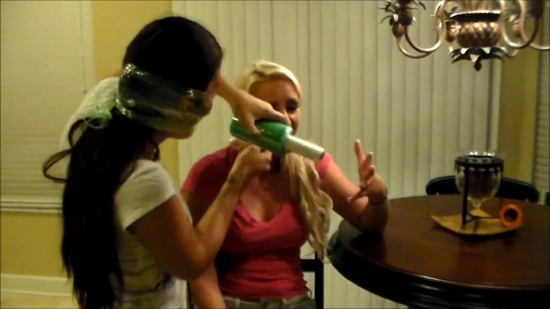 Selfgags classic: Fooling around with saran wrap