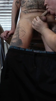 Housekeeper Sucks Cock in the Kitchen