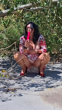 MILF Slut Got Caught Orgasming in the Woods