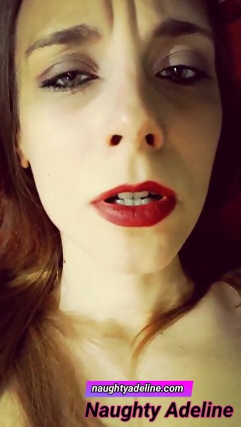 Naughty Adeline: Cum inside my pussy!