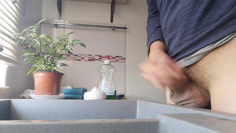 Rafael Torreano: Fregadero de cocina se masturba