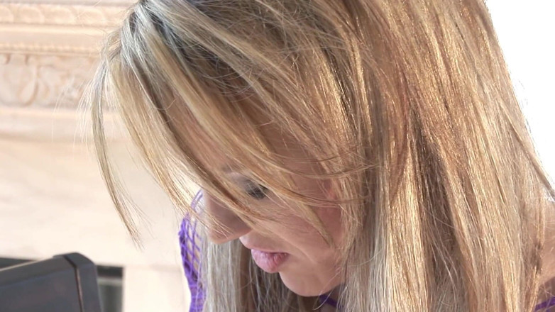 Blacks on Whites: Byron with his black huge cock drills her little ass...