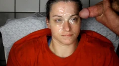 Homemade Amateur Cumslut Taking Loads to Her Pretty Face