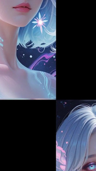 Estética Ai Art: Retratos etéreos nus em sonhos de neon