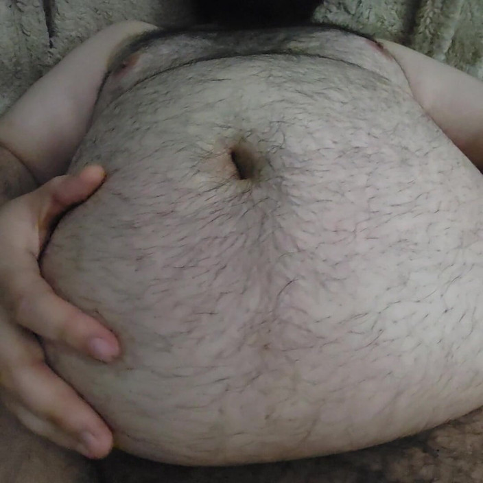 Chunky Belly Boy: Grande urso chub massagem na barriga, dedilhado de umbigo, pedido # 1