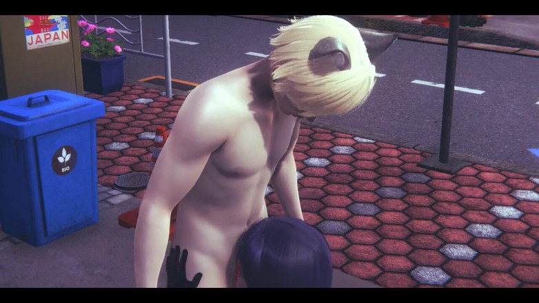 HentaiTubes: Awek miraculous bug - melancap pepijat wanita dan blowjob kepada catnoir...