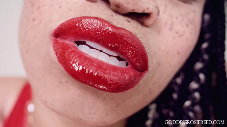 Rosie Reed: Lips of Love- Ebony Femdom Goddess Rosie Reed Sensual Red...