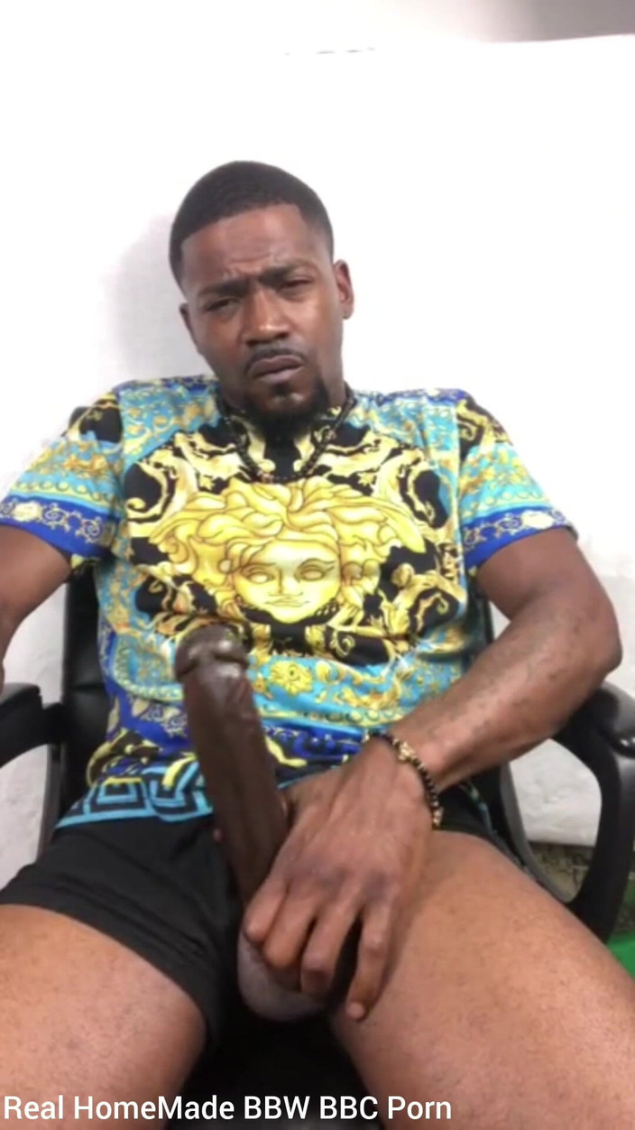 Big black cock BBCee: Jerking off Swinging My BBC Cumming Hard