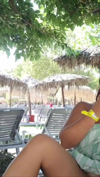 Hot Stepsister Expressiagirl Shows off Her Assets at a Public Waterpark and Gives Stepbrother a Blowjob There