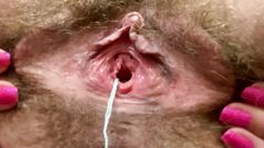 Cuteblonde666: मैं अपने चरण के दौरान दो बार आया! क्लोज अप बालों वाली चूत बड़ी चूत का अंकुर टपकता गीला चरमसुख को दंडित करता है