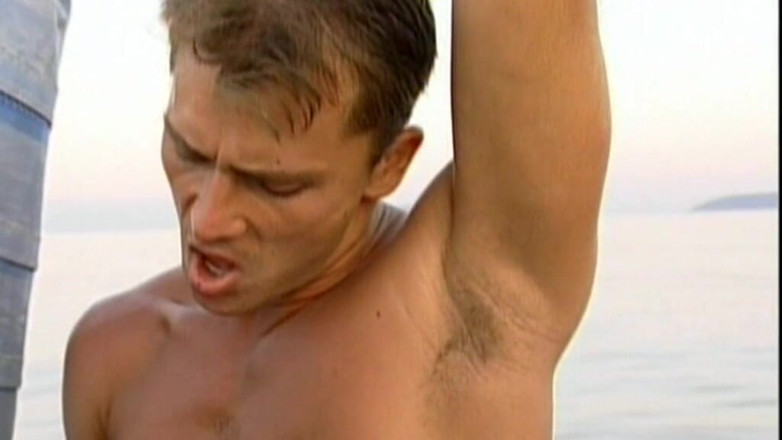 Diamond Pictures (Official): Three Young Hung Muscle Jocks Go Anal Outside in a...