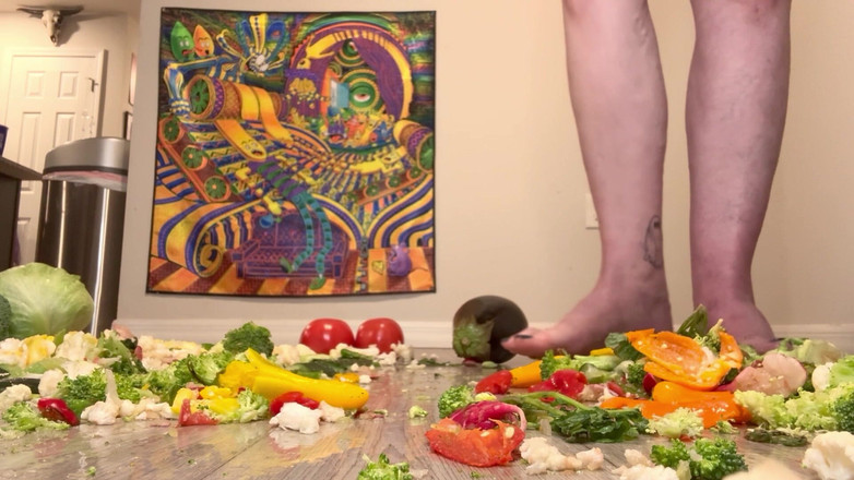 Peppermint Giantess: Größe 16 fuß zerquetschen mit Gemüse