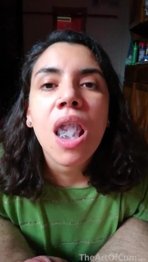TheArtOfCum: Quickie! POV Blowjob &amp; Licking Cum From Hands
