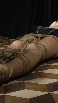 Nicky Tickling Roped Floor