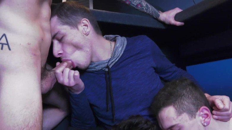 Crunch Boy: Boys fuck in a bus, part 1