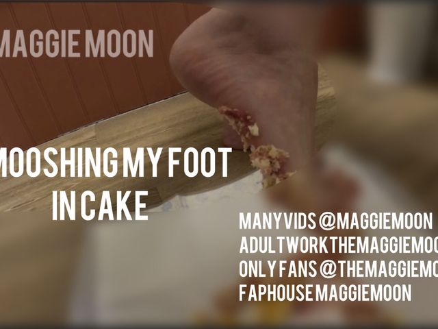 Smooshing My Foot Into Cake (Maggie Moon)