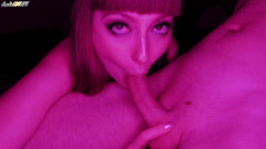 Amelie Dubon: Sexy přítelkyně smyslně saje velký penis po párty - sperma v ústech