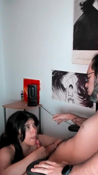 Gehackte webcam - per ongeluk een amateurpaar pijpbeurt