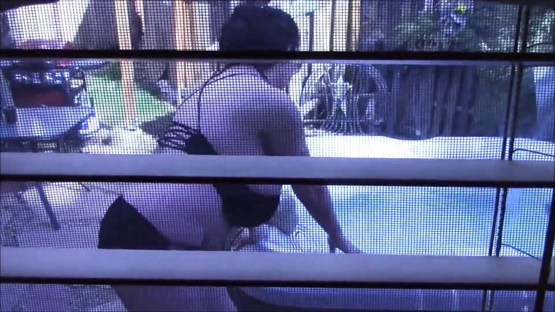 Lovely Lilith: Busted using neighbors hot tub