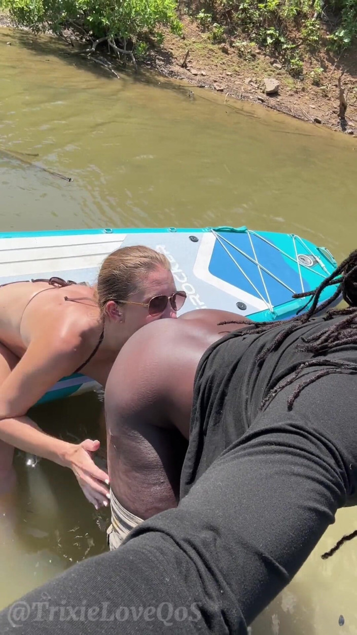 TrixieLove: Dirty MILF Gets Ass Fucked &amp; Face Painted at the Lake