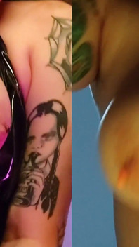 Split Screen Double Rebeca Addams Boobs Bouncing