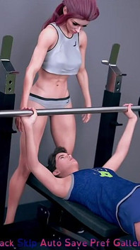 サイモンがジムトレーナーと偶然セックス(ダブルファック)