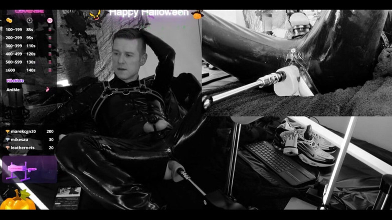 Roman Heart: Caoutchouc Halloween noir et blanc