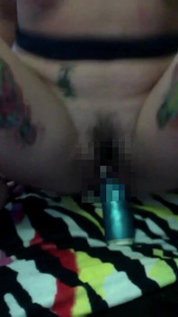 Tattooed Girl Fucks Alien Dildo
