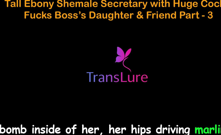 TransLure: Histoire de sexe en anglais audio - une grande secrétaire trans...