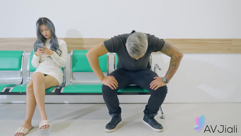 AV Jiali: Unsichtbarer mann fickt heiße vollbusige krankenschwester bai xi-yu