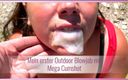 Kimberly Caprice: Mein erster blowjob im freien, mega-cumshot