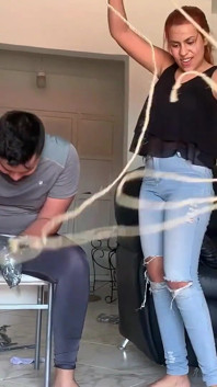Chubby Guy Followed Home by Duct Tape Crazy Bitch (episode 2 of 2)