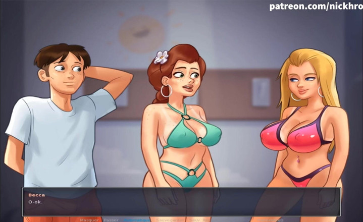 Cartoon Universal: Summertime saga 6부 - 해변에서 섹스하는 친구 친구(프랑스 서브)