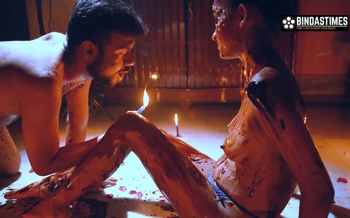 Cine Flix Media: Desi indisches ehejubiläum, spezieller candle-light-schokoladensex mit heißem teen Sudipa