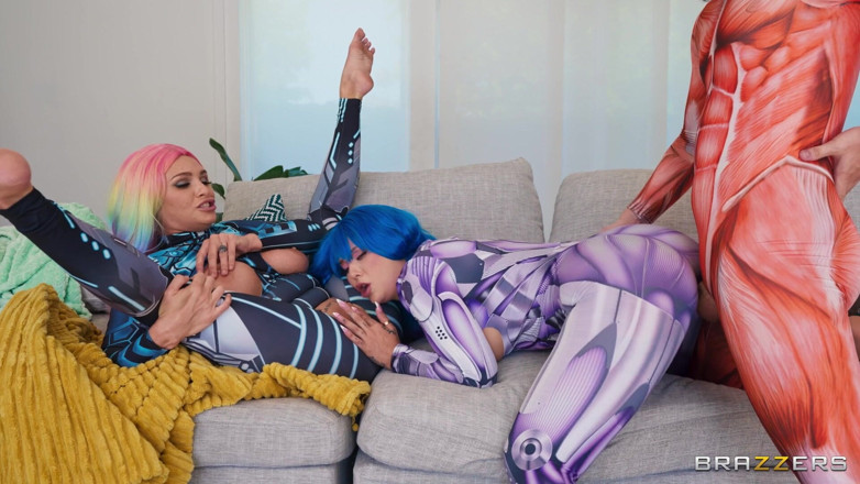 BRAZZERS: Brazzers - Kali Roses, Charli Phoenix는 티백을 당하고 Raunchy 3some에서 사랑해