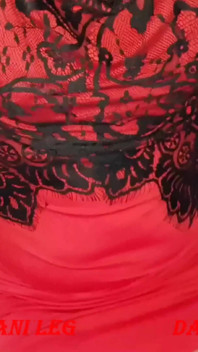 Dani Leg Is the Lady in Red