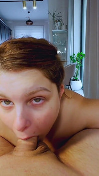 My Hot Wife Taking My Dick Deep Until Cum Hits Her Throat