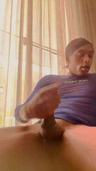 Watch Me Stroke My Cock in My Hotel Window (caught)