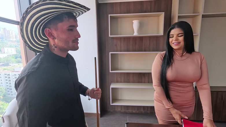 Papi Rodriguez: Sexy Colombian Fucks the Boss's Hojo, Gets Her Ass Fooled...