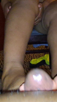 Dia's Nighttime BBW Footjob