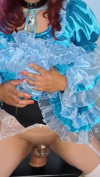 Sissy Candy Tries to Hide Her Dildos!