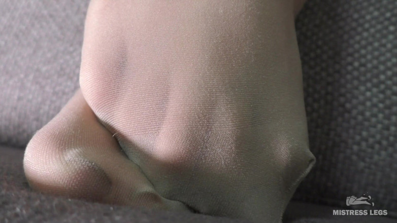 Mistress Legs: Sexy soles closeups in sheer nude pantyhose