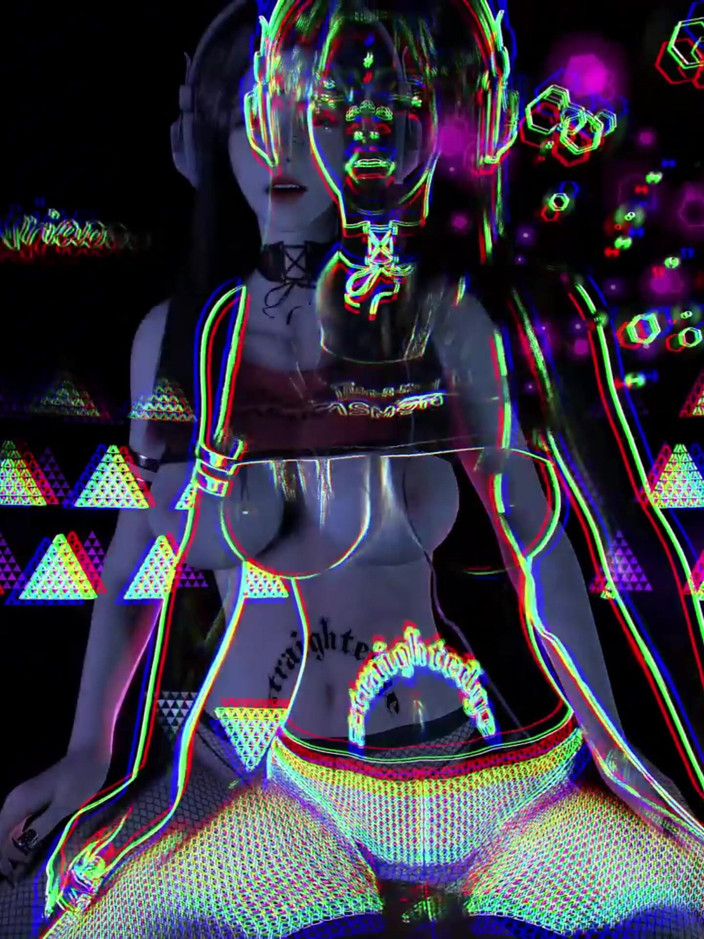 X Hentai: Goddess of Fire Glow: Virtual Curves Beyond - 3D Animation Hentai