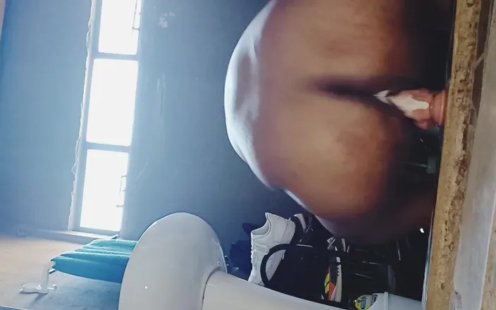 Assbooy: Big Black Booty Fucking Dildo and Creaming