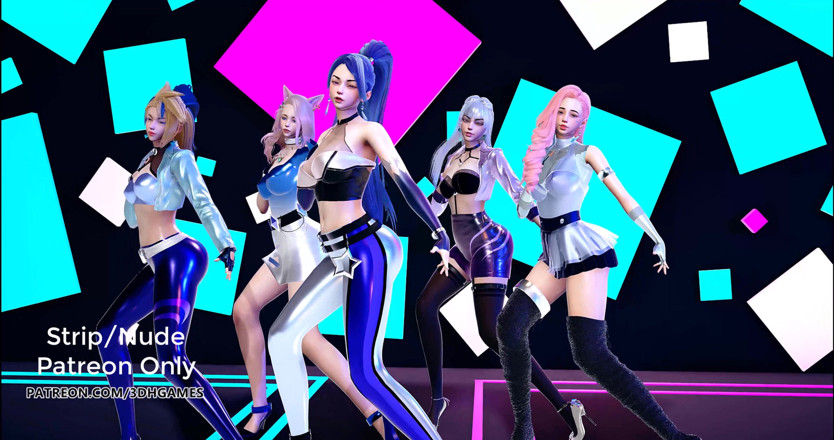 3D-Hentai Games: Exid - ddd сексуальний танець kpop kda ahri akali kaisa evelynn seraphine kda все